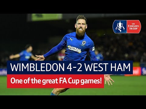 Wimbledon vs West Ham (4-2) | Emirates FA Cup Highlights