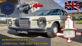 Regulacja ciśnienia paliwa D-Jetronic w Mercedesie M110 (R107/C107)