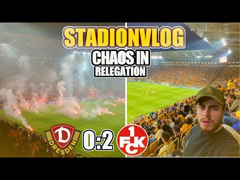 PYRO WAHNSINN STADION BRENNT🔥 Dynamo Dresden - 1. FC Kaiserslautern RELEGATIONSSPIEL | STADIONVLOG