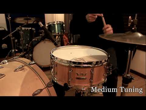 Wambooka Solid Staves Ash Snare 1455 -  Sunset Boulevard Model