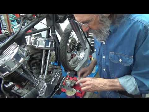 Step 10 Installing the Manifold &Carb on the Harley Panhead