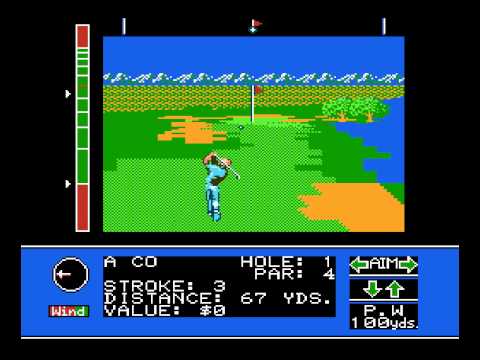 Jack Nicklaus' Greatest 18 Holes of Major Championship Golf NES