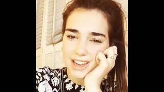 Dua Lipa singing Only one (Kanye West and Paul McCartney cover)