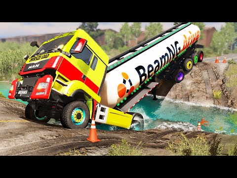 Trucks vs Potholes #88 | BeamNG.DRIVE