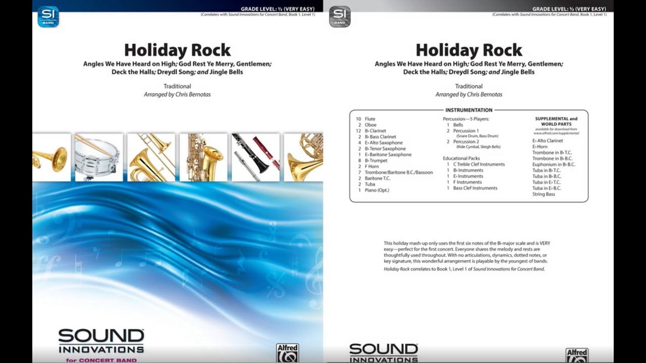 Holiday Rock, arr. Chris Bernotas – Score & Sound