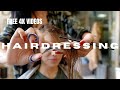BEAUTIFUL FREE 4K HD HAIRDRESSING SALON HAIRSTYLIST STOCK FOOTAGE NO COPYRIGHT VIDEOS