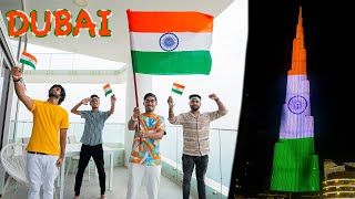 Indian Independence Day in DUBAI- UAE🇮🇳 | बुर्ज खलीफा पे तिरंगा फहराया🇮🇳