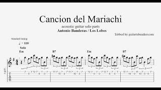 Cancion del Mariachi solo TAB - spanish guitar solo tab - PDF - Guitar Pro  Acordes - Chordify