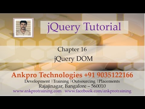 JQuery 16 What is DOM Document Object Model