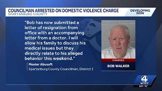 Spartanburg County councilman resigns following alleged domestic violence charge, citing medical ...