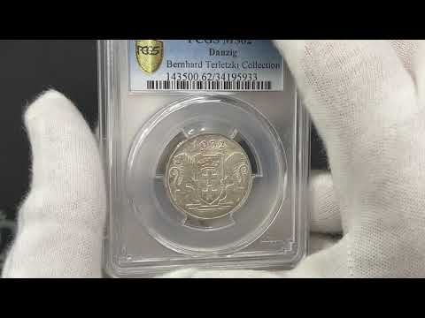 Wolne Miasto Gdańsk, 2 guldeny 1932 Koga - PCGS MS62 - ex. Terletzki