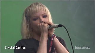 CRYSTAL CASTLES - NOT IN LOVE LIVE
