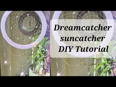 Summer - Beginners Dreamcatcher tutorial - suncatcher tutorial - how to make a dreamcatcher