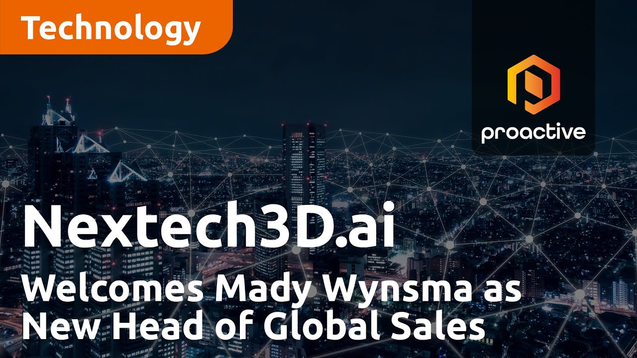Nextech3D.ai Welcomes Mady Wynsma as New Head of Global Sales