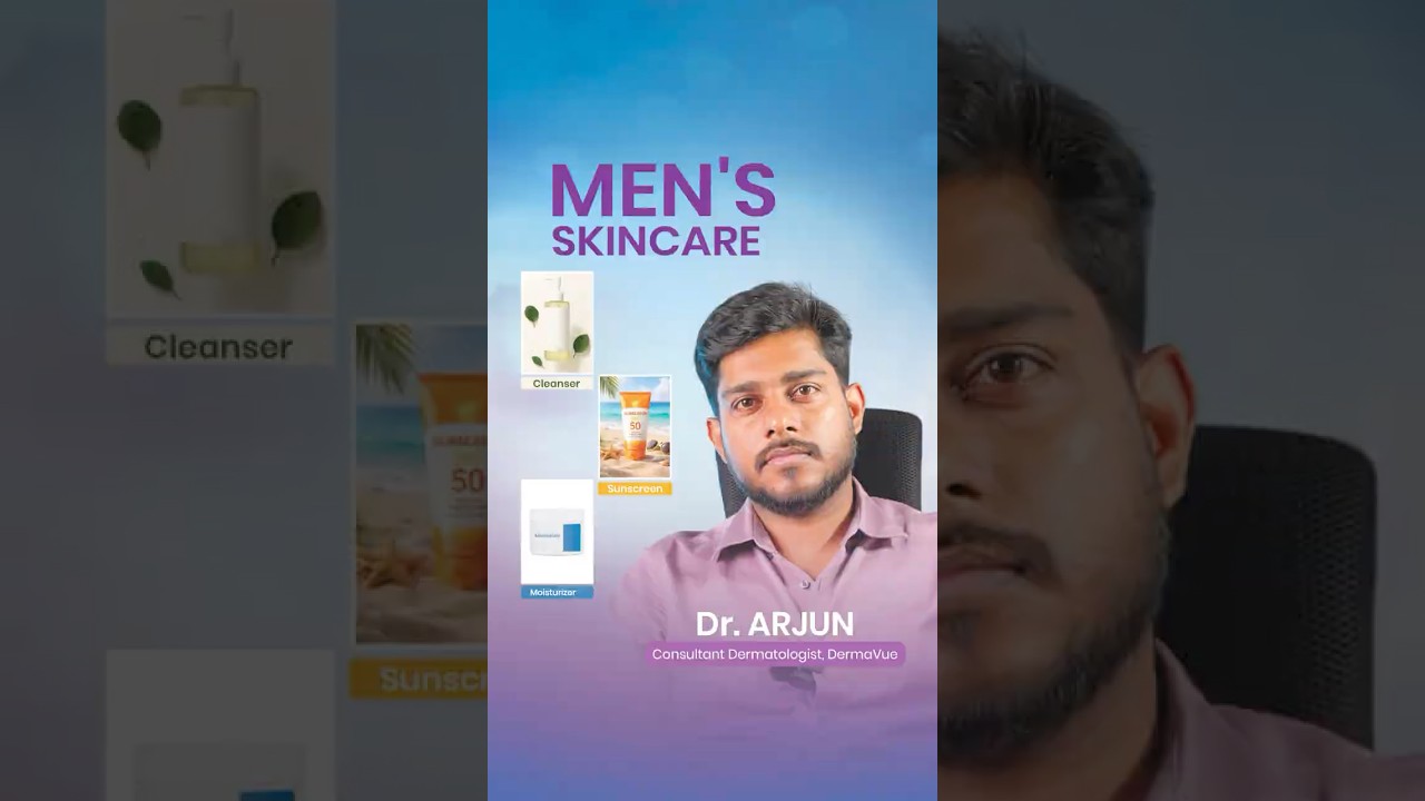 3 Products. 2 Minutes. COMPLETE Men's Skincare – Dermatologist Explains #skincare #haircare