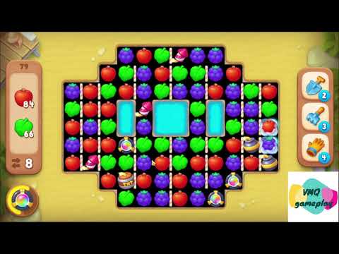 Gardenscapes level 79 gameplay
