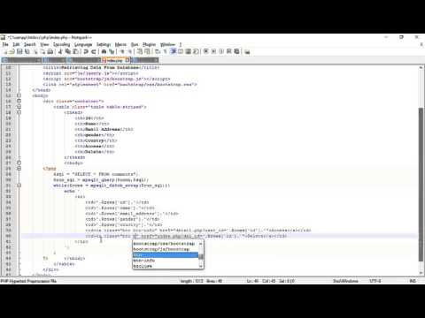 PHP With Bootstrap3 Tutorial | Adding Bootstrap to Buttons Part 73