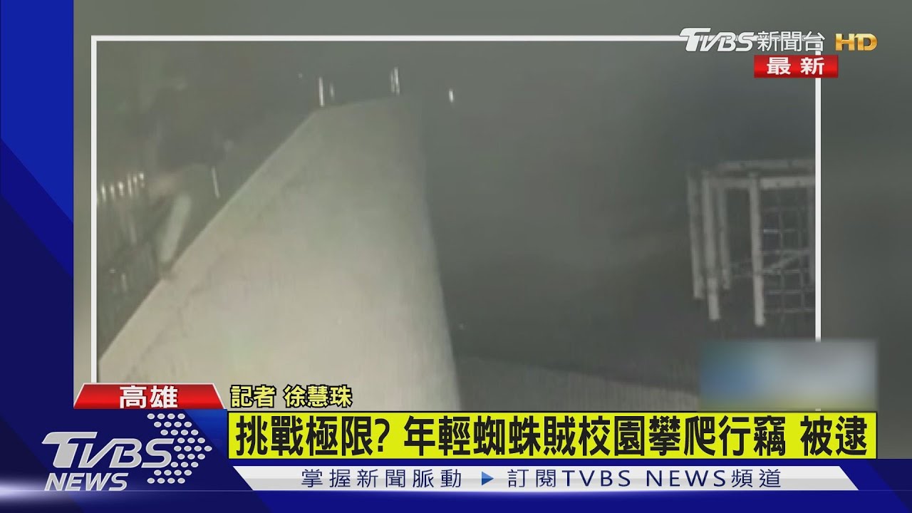 年輕「蜘蛛賊」挑戰極限!多次校園攀爬行竊 難逃法網
