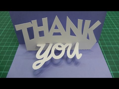 Pop Up Thank You Card Tutorial - 001