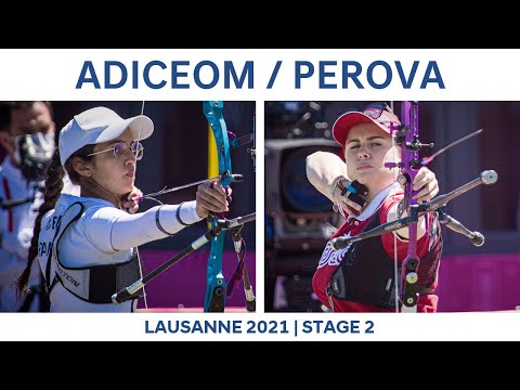 Audrey Adiceom v Ksenia Perova – recurve women semi | Lausanne 2021 Hyundai Archery World Cup S2
