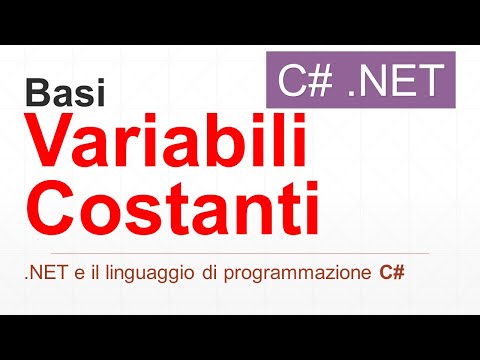 C# - Variables and Constants ITA