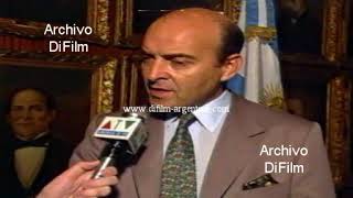 Domingo Cavallo se reune con los negociadores de la deuda externa 1992