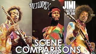 Hendrix (2000) and Jimi: All Is by My Side (2013) - scene comparisons