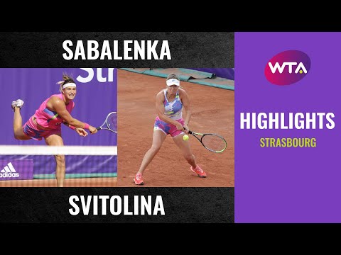 Теннис Aryna Sabalenka vs. Elina Svitolina | 2020 Strasbourg Semifinal | WTA Highlights