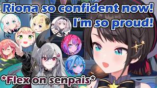 Subaru proud of Riona for having the confidence to flex on her senpais [hololive/ENG Subs]