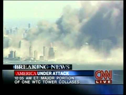 CNN 9/11 LIVE TV Coverage 11:15  A.M - 11:30 A.M