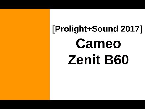 [Prolight+Sound 2017] Cameo Zenit B60: Akku, W-DMX und IP65