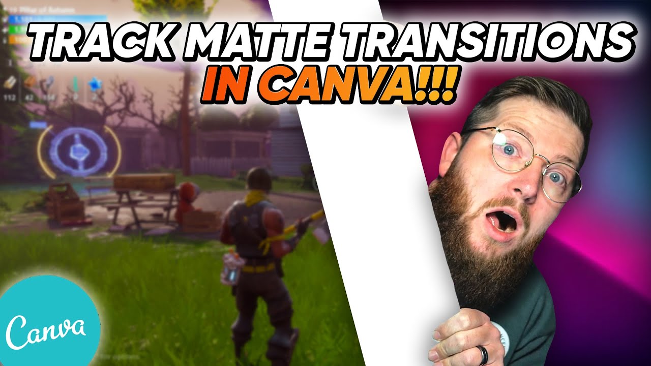 FREE Custom Track Matte Transition in Canva! [Canva for Streamers Tutorial]