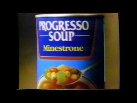 1992 Progresso Minestrone Soup "Make it Progresso or make it yourself" TV Commercial