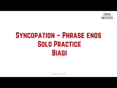 Tango musicality: Solo practice - Syncopation phrase ends to Biagi - Silvia Bivolaru (V017)