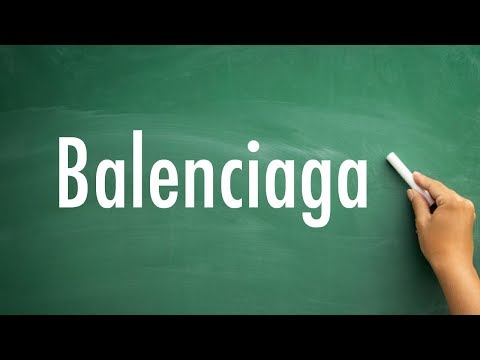 How to pronounce Balenciaga -  How do you pronounce Balenciaga - balenciaga pronunciation