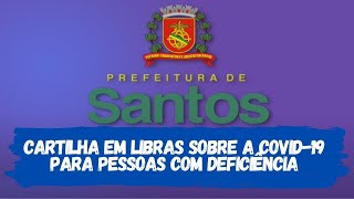 Cartilha em libras sobre a Covid-19 para pessoas com deficiência