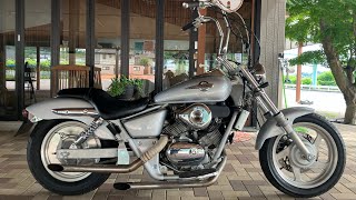 HONDA マグナ250 MC29 カスタム　社外ハンドル　スラッシュマフラー　ダウンサス　バッテリー交換　油脂類交換　キャブレターOH 実動