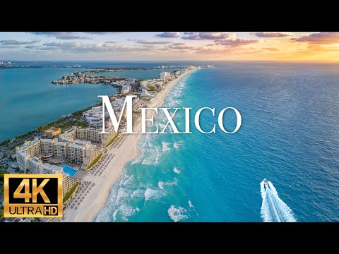 FLYING OVER MEXICO (4K UHD) - Relaxing Music Along With Beautiful Nature Videos - 4K Video HD