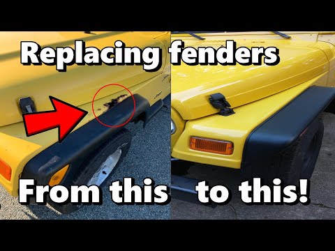 Replacing Jeep Wrangler TJ Fenders
