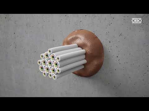 Anwendung des Brandschutzschaums PYROSIT® NG – OBO Bettermann