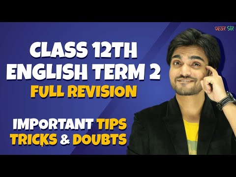 Live Class | Full Revision Term 2  Class 12 | Flamingo And Vistas English Book | Class 12 Term 2