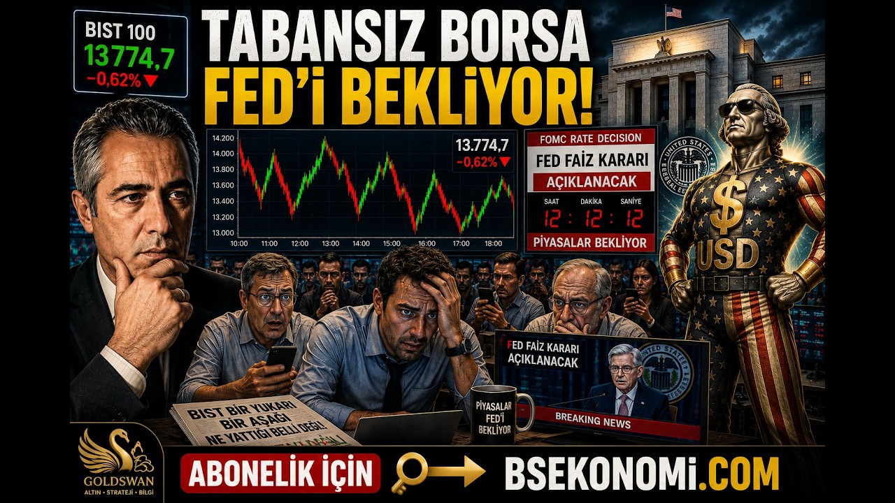 TABANSIZ BORSA FED KARARINI BEKLİYOR !