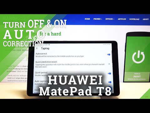 How to Enter Auto Correction Options in HUAWEI MatePad T8 – Predict Words