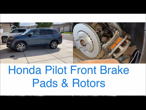 Honda Pilot front brakes 2016-2022: How to replace front brake pads and front brake rotors