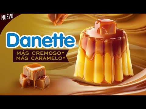thumbnail video image 2 of Flan Danone Danette sabor vainilla más caramelo 100 g, 2 of 5