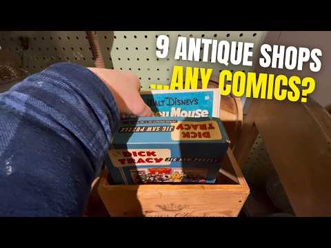 9 Antique Shops // Could I Find ANY Comics?