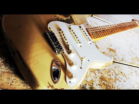 Clapton Style Blues Shuffle Guitar Backing Track 109 bpm Am