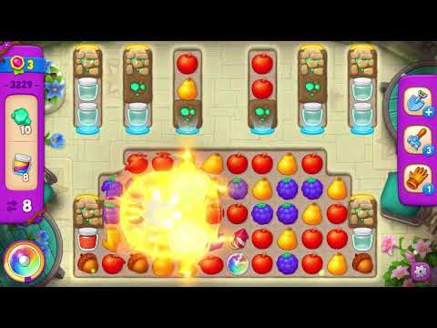Gardenscapes Super Hard Level 3229 in 16 moves with no booster