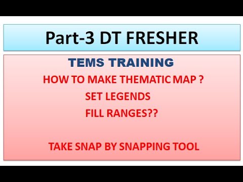 TEMS Investigation Training Part-3 || Thematic Map || Set Legends Video