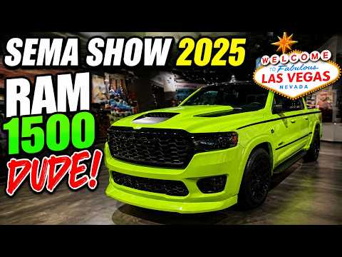 SEMA SHOW RAM 1500 DUDE JEEP GLADIATOR BLUEPRINT JEEP REWIND DODGE 70S